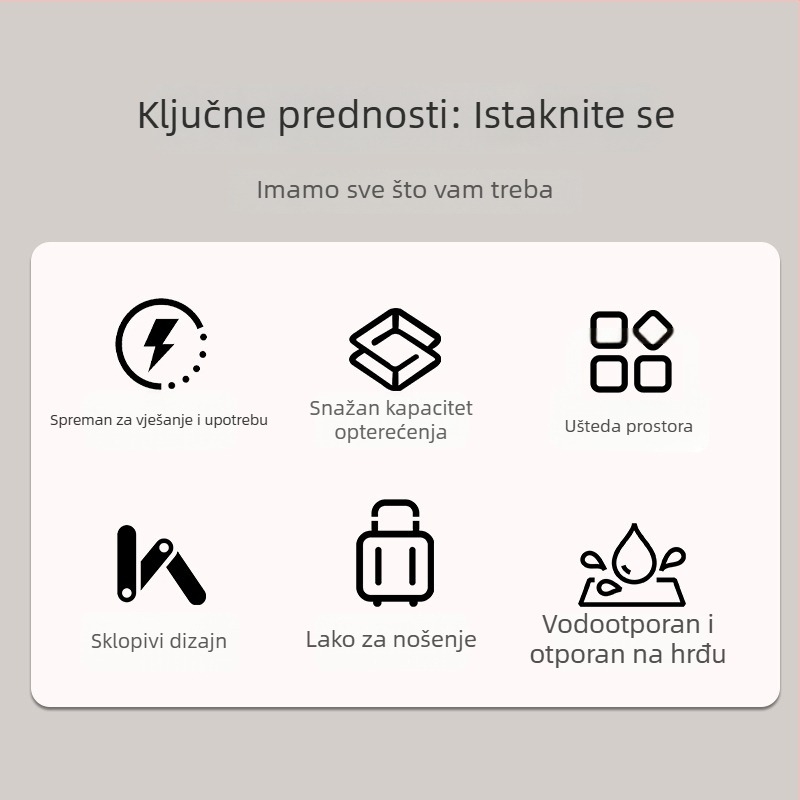 Sklopivi držač za odjeću iza vrata, zidni bez bušenja, nevidljivi putni vješalica za studentske domove