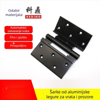 Aluminijski šarke za vrata i prozore, crne, za termički odvojene profile