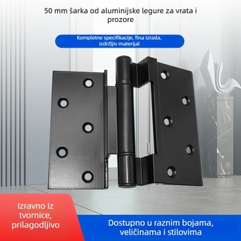 Aluminijski šarke za vrata i prozore, crne, za termički odvojene profile