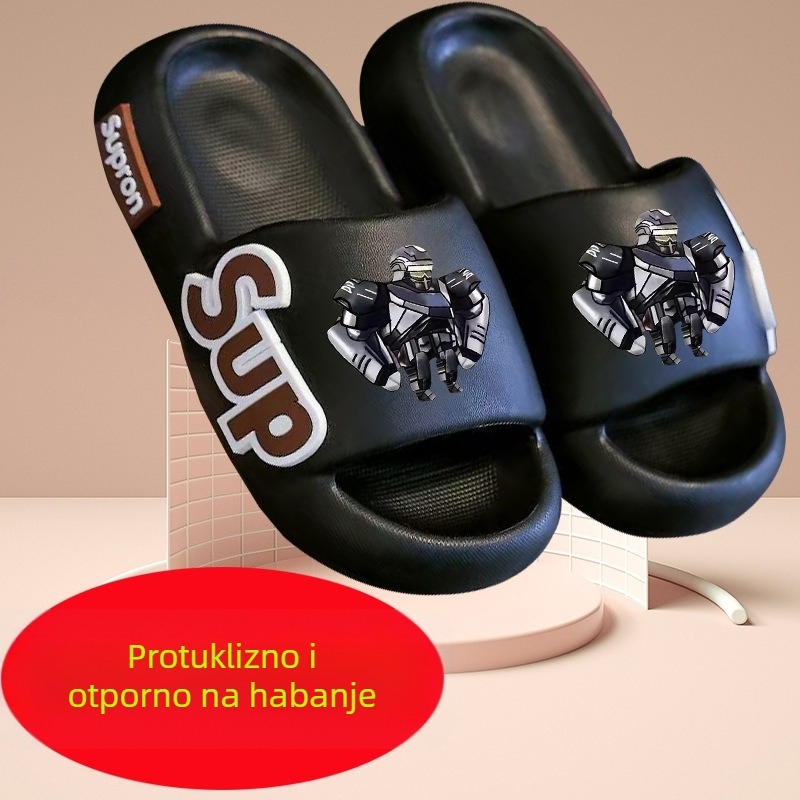 Dječje EVA sandale za unutarnju upotrebu, protuklizne, dišuće, brzo sušeće, uzorak životinja, unisex, ljeto
