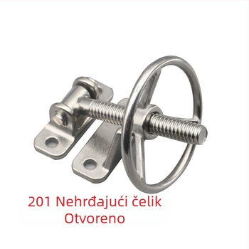 Panta od nehrđajućeg čelika za pećnice i parne uređaje, brava za vrata, zavarivački ručni kotač