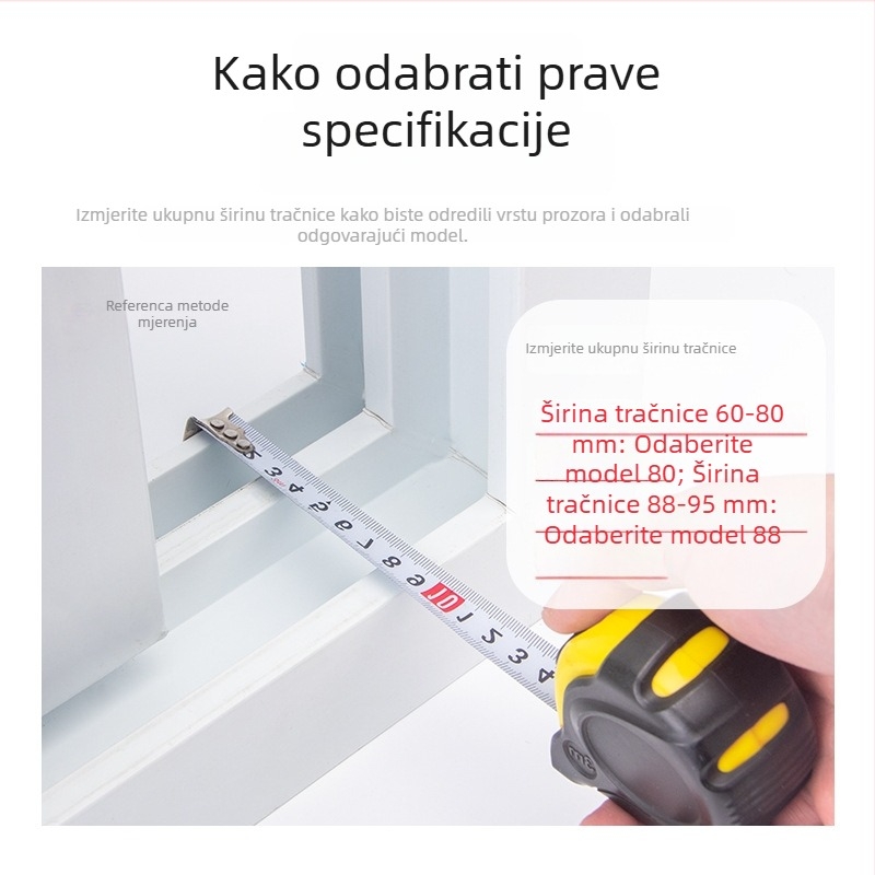 Top Valley 8088 blok sprječavanja sudara za plastično-čelične prozore i vrata, set od 10 kom, ograničivač za klizne prozore, plastična kopča