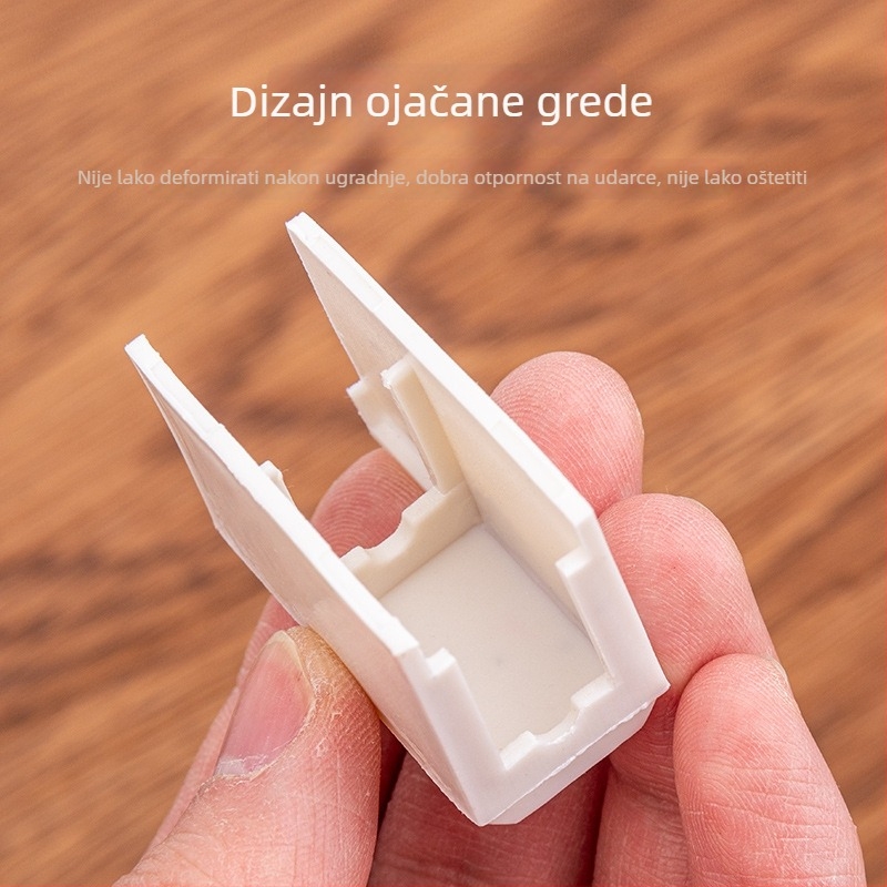 Top Valley 8088 blok sprječavanja sudara za plastično-čelične prozore i vrata, set od 10 kom, ograničivač za klizne prozore, plastična kopča