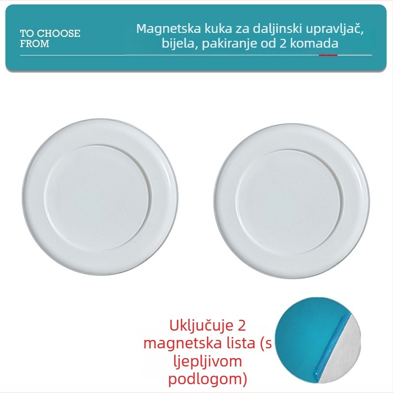 Kružni magnetski vješak za zid – bez bušenja, organizator za daljinske upravljače i router