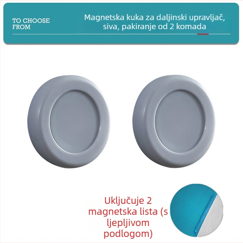 Kružni magnetski vješak za zid – bez bušenja, organizator za daljinske upravljače i router