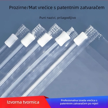 Prozirne vrećice sa zatvaračem, samouzavarujuće, mat površine, PE vreće za pohranu odjeće