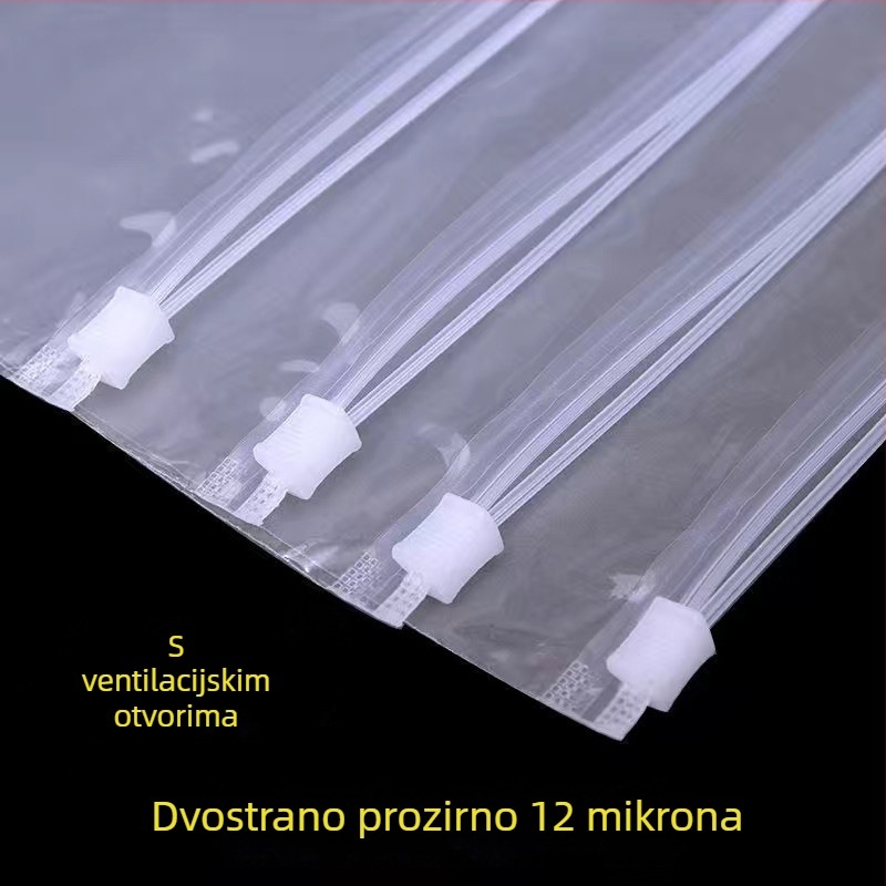 Prozirne vrećice sa zatvaračem, samouzavarujuće, mat površine, PE vreće za pohranu odjeće