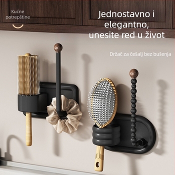 Kupaonski nosač dodataka za kosu – zidni držač za ukosnice, gumice i trake za kosu