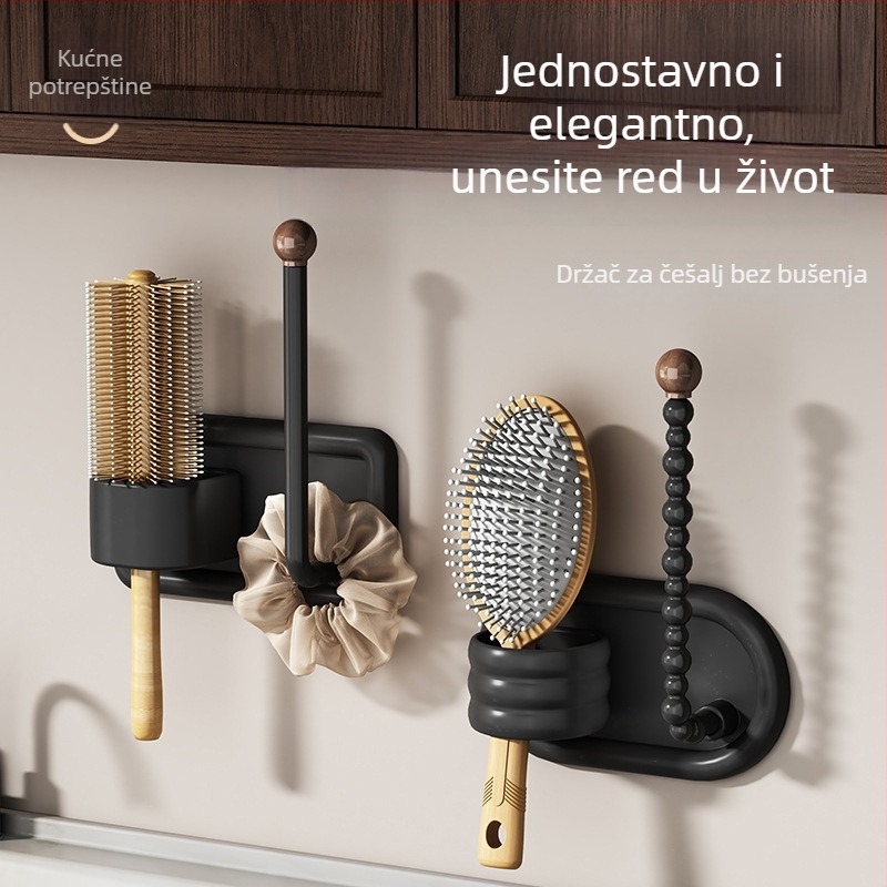 Kupaonski nosač dodataka za kosu – zidni držač za ukosnice, gumice i trake za kosu