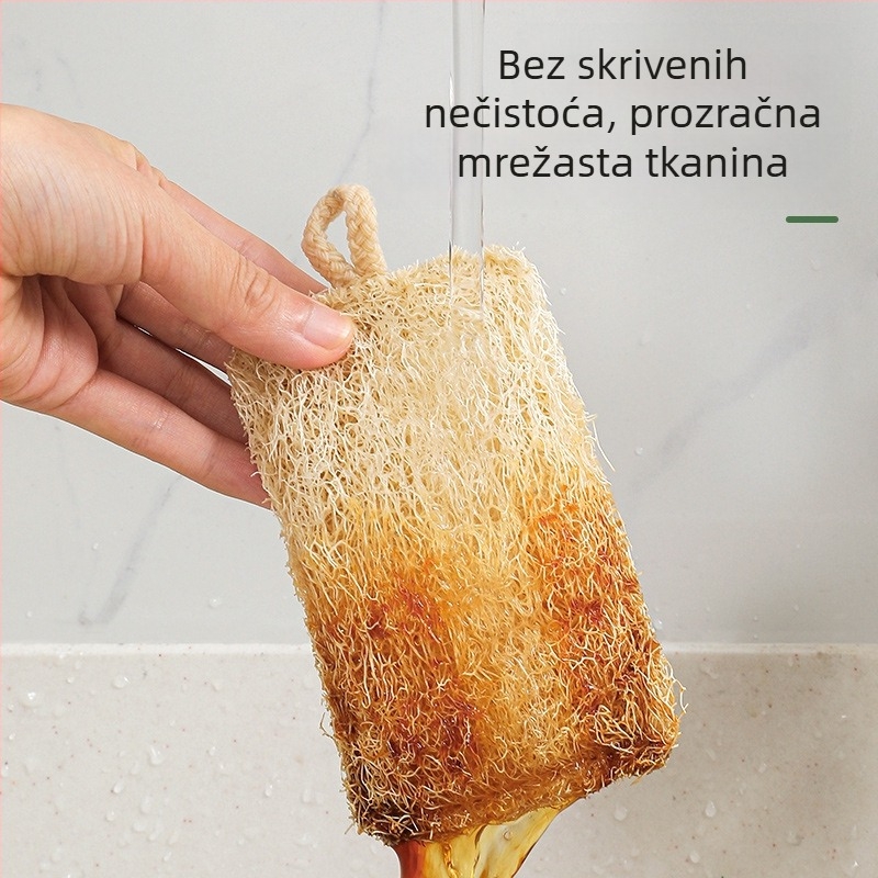 Lufa spužva za pranje posuđa, za posude i zdjele, lako se čisti, prirodna vlakna