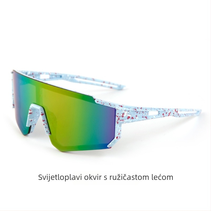 Dječje sunčane naočale za vanjsku vožnju biciklom, unisex, UV400 zaštita, sportske naočale, šareni kružni okvir