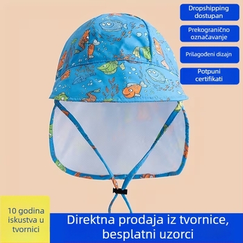 Pamučna bucket kapa s crtanim uzorkom za muškarce, žene i djecu, zaštita od sunca, moderan i sladak
