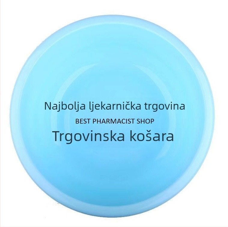 Velika okrugla plastična posuda za pranje rublja i pranje povrća, debela i duboka