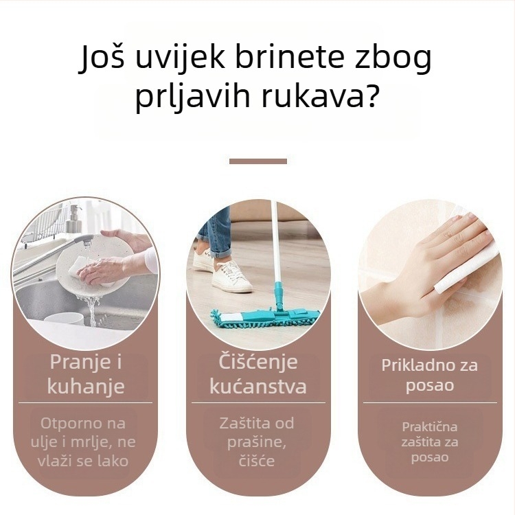 Platneni vodootporni zaštitni rukavi za uredsku upotrebu, otporni na mrlje i ulja, otporni na habanje
