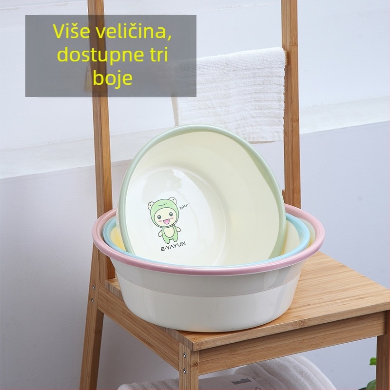 Plastična kupaonska umivaonica, velika posuda za pranje lica i stopala, pogodna za studentski dom
