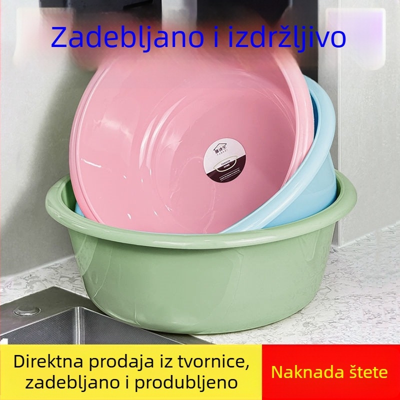 Ogromna duboka plastična posuda za pranje lica, povrća i stopala – čvrsta i izdržljiva