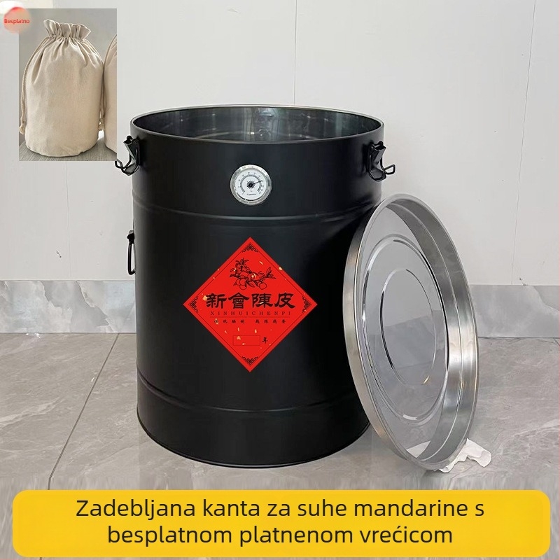 Nehrđajuća čelična posuda za čaj, velika kapaciteta, zatvorena, otporna na vlagu i insekte, metalni spremnik za skladištenje u kuhinji