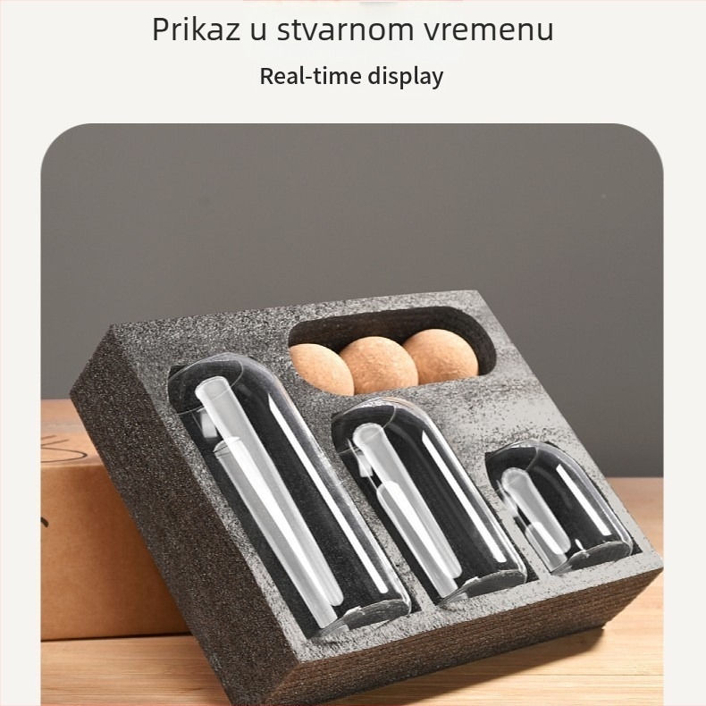 Okrugla staklena posuda s čepom od pluta — hermetičan spremnik za čaj, čaj od cvijeća i voća te zrna kave