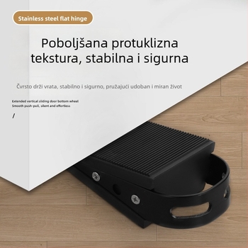 Podnožno postavljen držač vrata od nehrđajućeg čelika, zaštita od sudara, bez bušenja