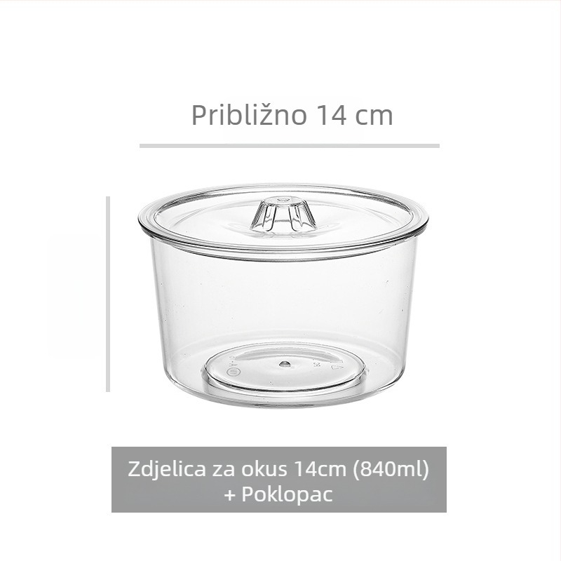 Prozirna acryl-PC posuda za začine i zdjela za miješanje salate