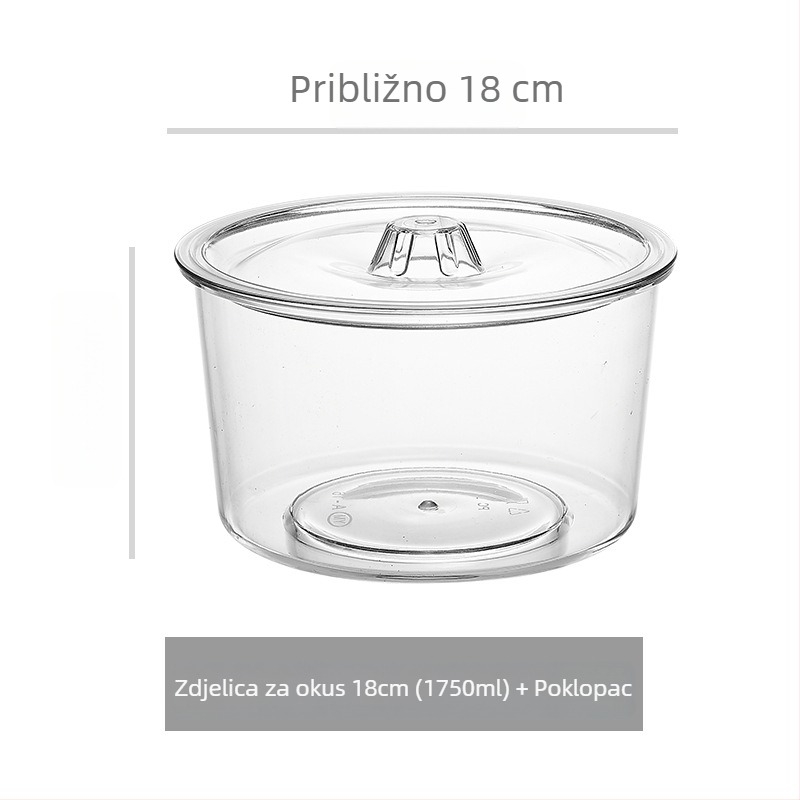 Prozirna acryl-PC posuda za začine i zdjela za miješanje salate