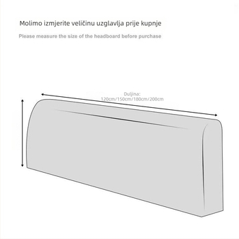 Navlaka za uzglavlje kreveta, zaštita od prašine, elastična, moderni minimalistički stil