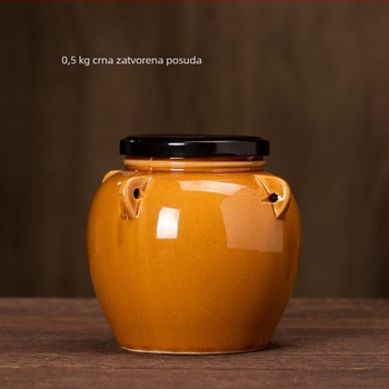 Keramička posuda za skladištenje s čepom za zatvaranje, za med, svinjsku mast, kiselo krastavce, čaj i žitarice, 501-800 ml