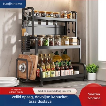 Višeslojni stalak za kuhinjsku ploču — za začine, nože i štapiće za jelo