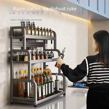 Višeslojni stalak za kuhinjsku ploču — za začine, nože i štapiće za jelo