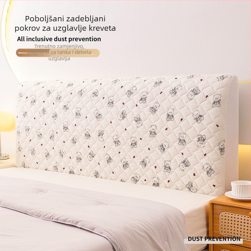 Navlaka za noćni ormarić od pamuka, koji se može oprati u vodi, potpuno prekrivanje, zaštita od prašine, debela, otporna na udarce, svjež minimalistički stil