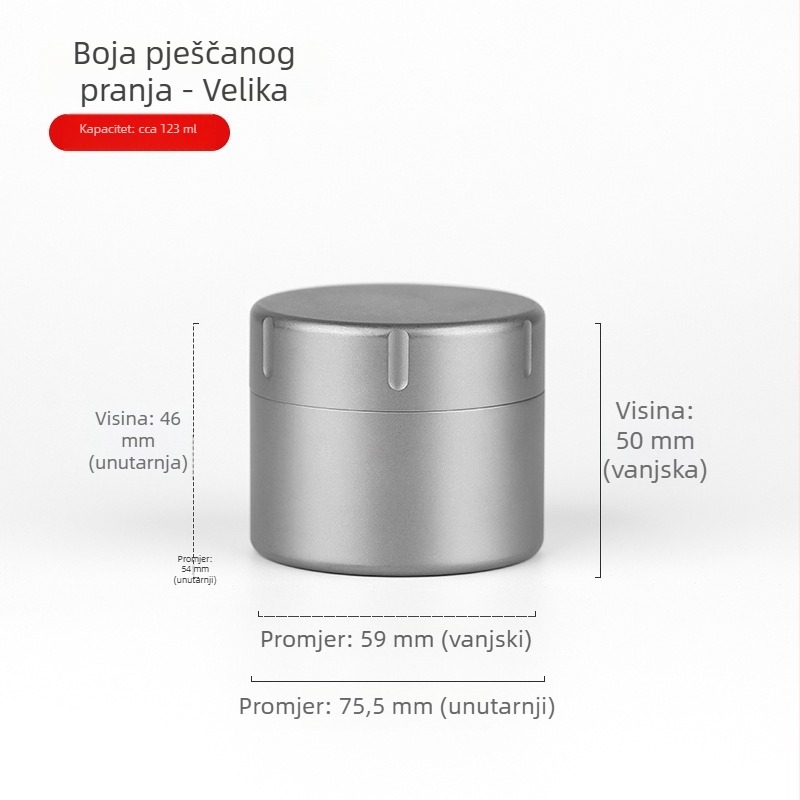Prijenosna kutija za lijekove od titanijeve legure, zatvorena, velika kapaciteta, skladište za prvu pomoć
