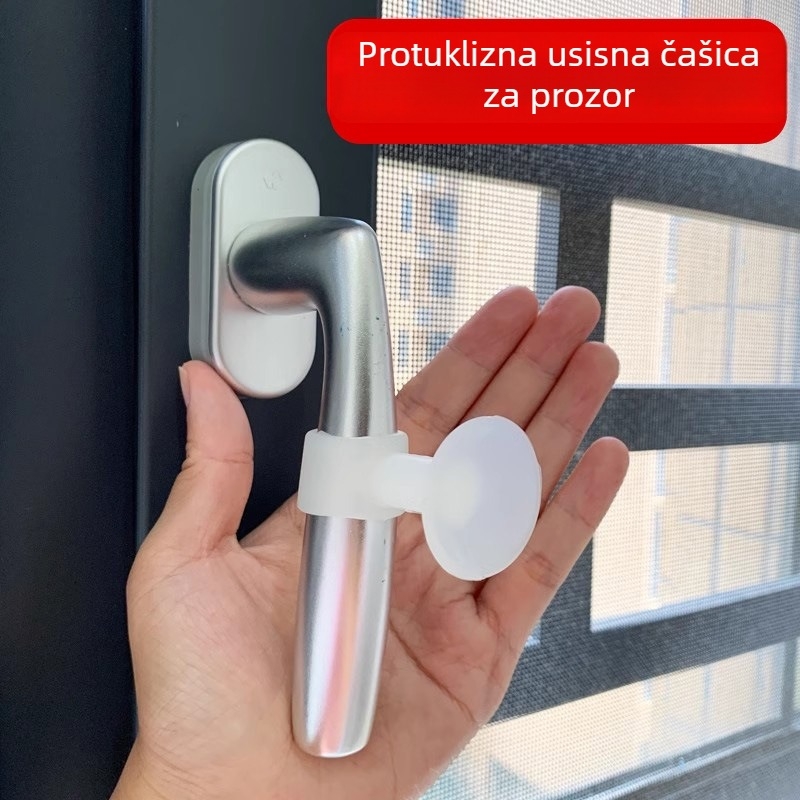 Zaštitna podloga kvake vrata s amortizerom sudara, kućni prozorski bufer, bez bušenja, model E18