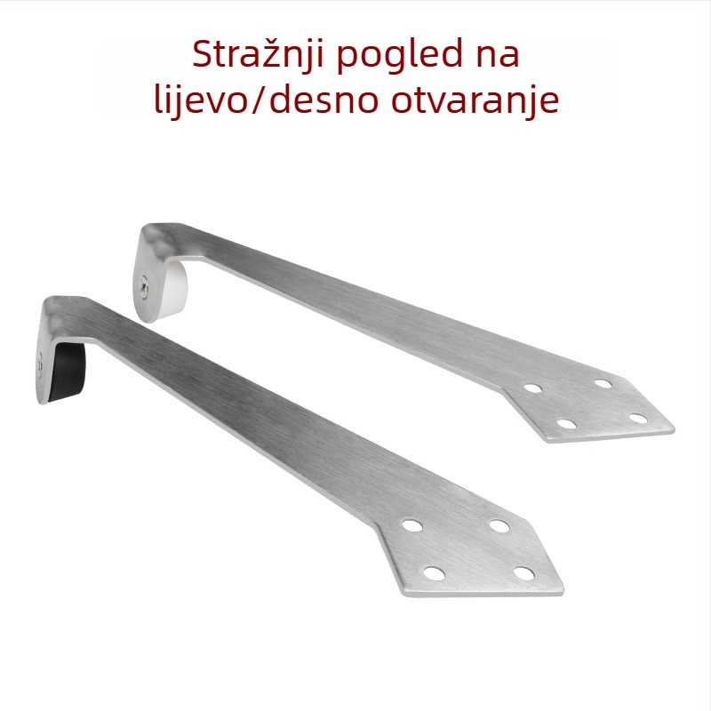 Prošireni zidni stopper za staklena vrata od 304 nerđajućeg čelika, brušeni završetak