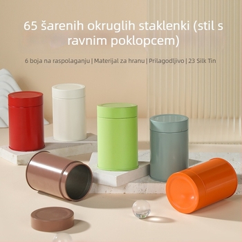 Mala prijenosna posuda za čaj od nehrđajućeg čelika s hermetičnim zatvaranjem, kapacitet 50 g