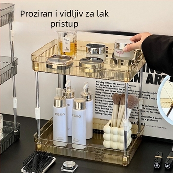 3-podični stalak za kozmetiku, kuhinju i kupaonicu — stolni organizator za grickalice i napitke
