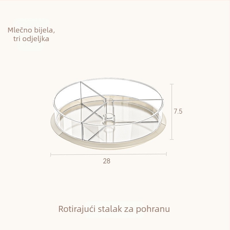 Okretni držač začina na kuhinjskom pultu — višenamjenski spremnik za ulje, sol, umake i ocat