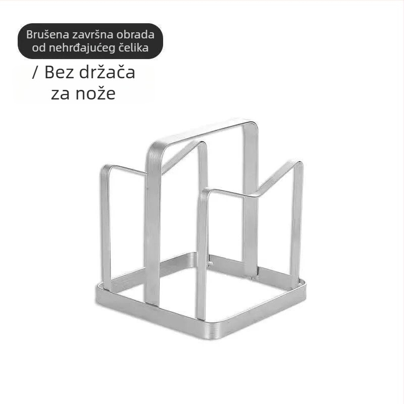 Držač noževa od nehrđajućeg čelika, zidni organizator noževa i dasaka za rezanje, kuhinjski organizator