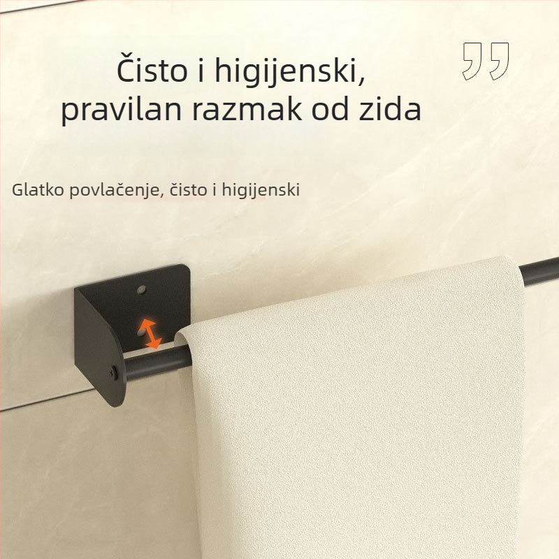 Zidni držač od nehrđajućeg čelika za foliju, kuhinjsku papirnatu ručnu, rolu papira, krpe i papir za apsorpciju ulja