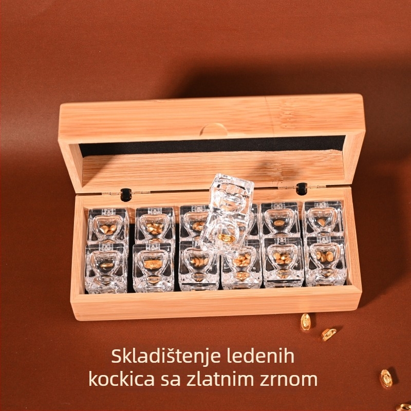 Prozirna akrilna posuda za zlatna zrna, kapacitet do 300 ml, moderan minimalistički dizajn