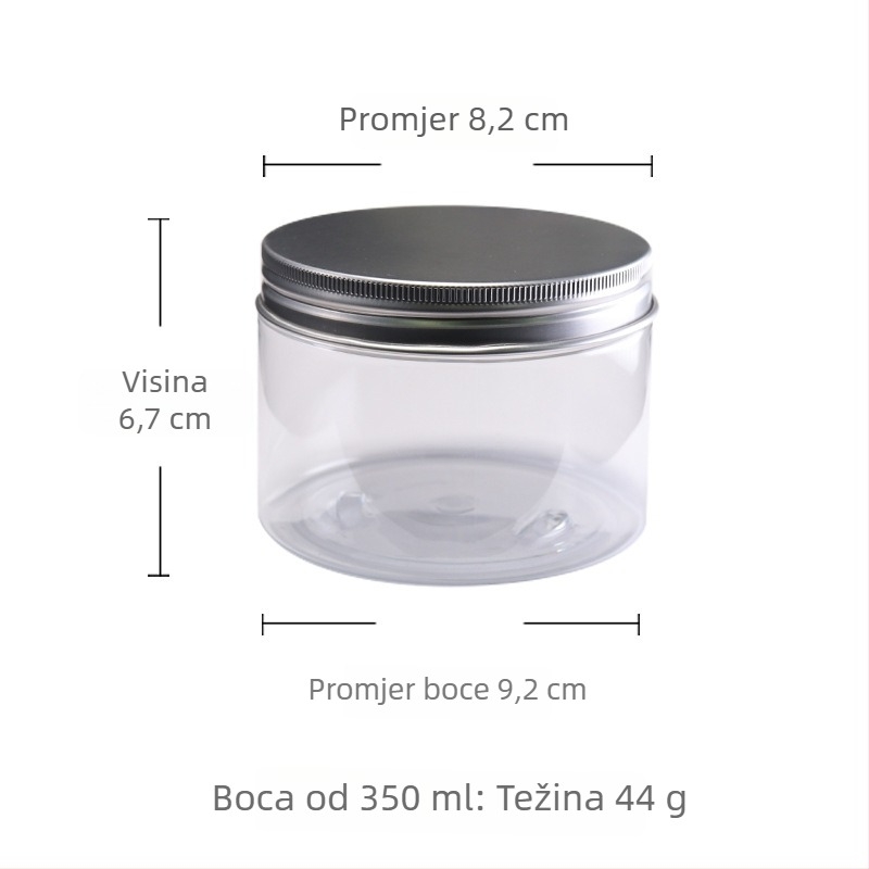 Set bočica za prah tamjana i prozirne PET staklenke s aluminijskim poklopcem; staklenke za čaj, kutija s biserima i alati za ceremoniju tamjana