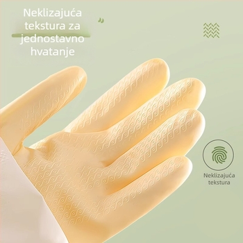 Kućne latex rukavice za pranje posuđa, debele i izdržljive, za kuhinjske poslove i ribanje lonaca, vodootporne