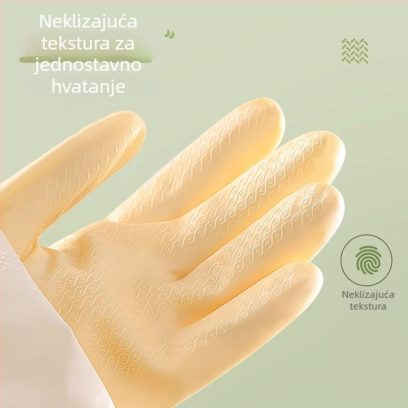 Kućne latex rukavice za pranje posuđa, debele i izdržljive, za kuhinjske poslove i ribanje lonaca, vodootporne