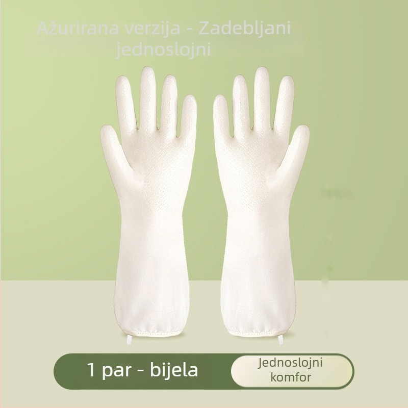 Kućne latex rukavice za pranje posuđa, debele i izdržljive, za kuhinjske poslove i ribanje lonaca, vodootporne
