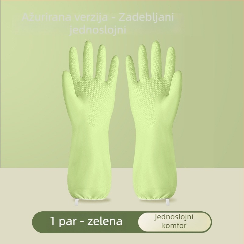 Kućne latex rukavice za pranje posuđa, debele i izdržljive, za kuhinjske poslove i ribanje lonaca, vodootporne