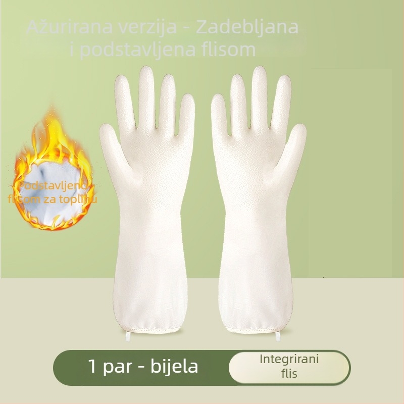 Kućne latex rukavice za pranje posuđa, debele i izdržljive, za kuhinjske poslove i ribanje lonaca, vodootporne