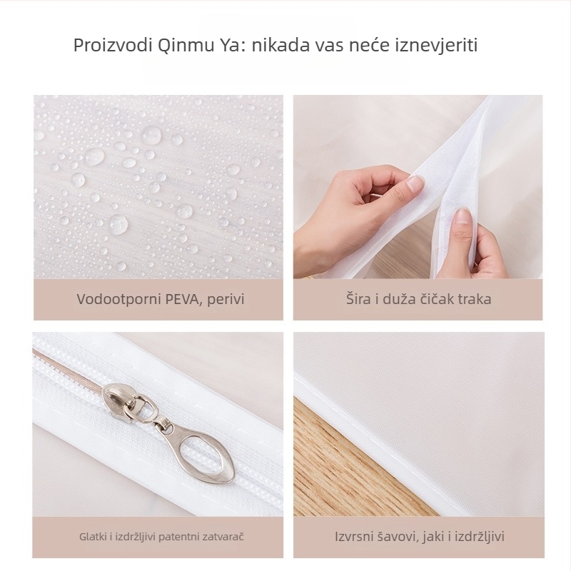 3D navlaka za odjeću protiv prašine, prozirna vreća za vješanje odjeće, za unutarnju upotrebu