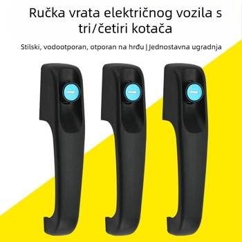Plastična ručka za električni tricikl i univerzalno četverokotačno vozilo, crna