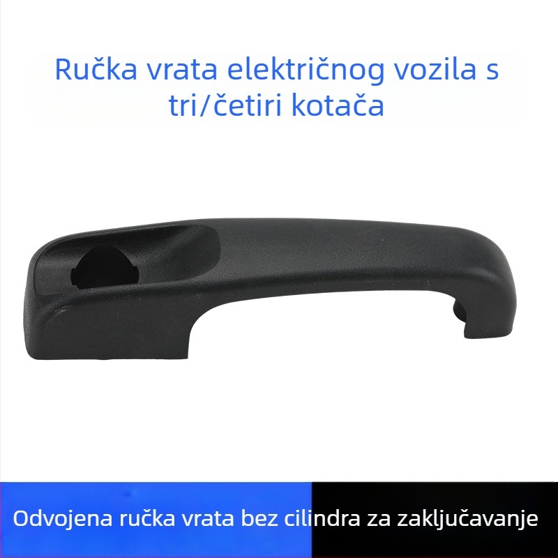 Plastična ručka za električni tricikl i univerzalno četverokotačno vozilo, crna
