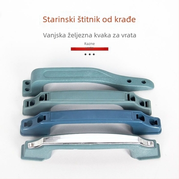 Površinski montirana željezna kvaka za vrata, otporna na krađu, vintage Panpan Wangli stil