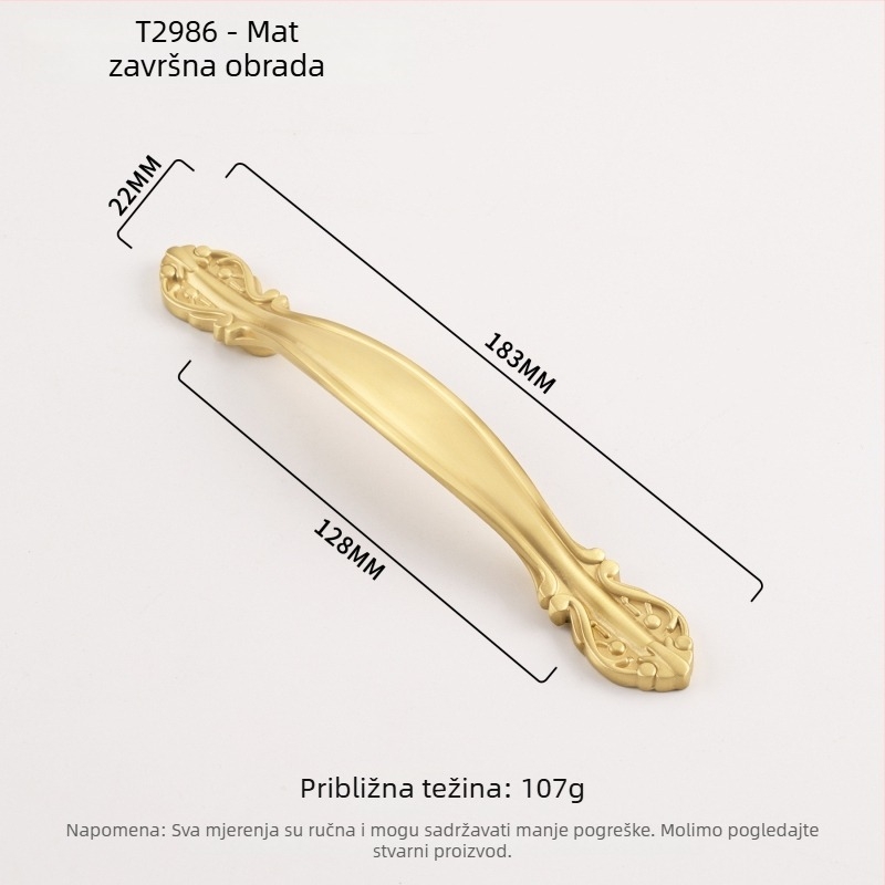 Mesing drška za ladice i vrata ormara, moderni minimalistički dizajn za kuhinju i namještaj